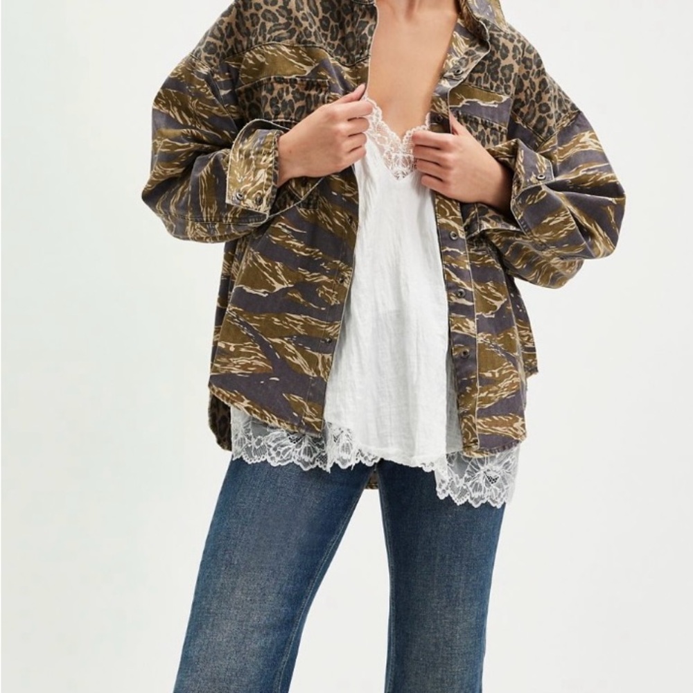 One Teaspoon Brown and Black Utility Jacket
